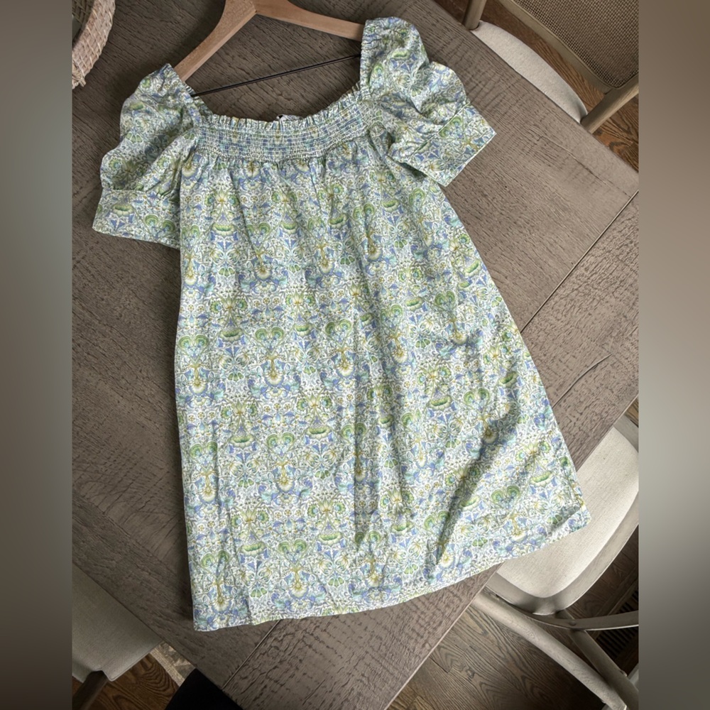 Jcrew Liberty floral puff sleeve dress~size small